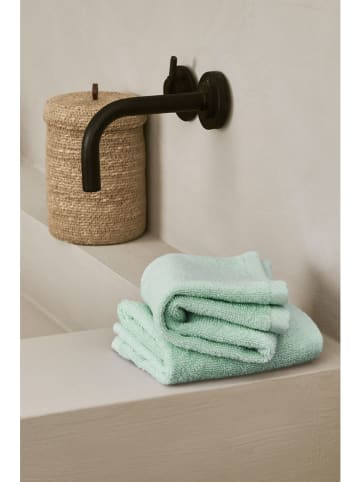 Ellos Home 2-delige set: washandjes "Elise" groen