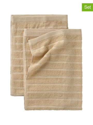Ellos Home 2er-Set: Gästehandtücher "Day" in Beige