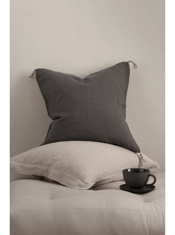 Ellos Home Linnen kussenhoes "Candice" zwart