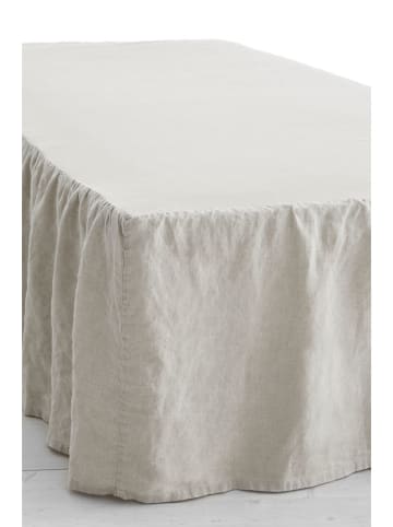 Ellos Home Leinen-Bettvolant "Candice" in Creme