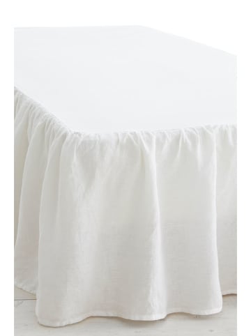 Ellos Home Leinen-Bettvolant "Candice" in Weiß