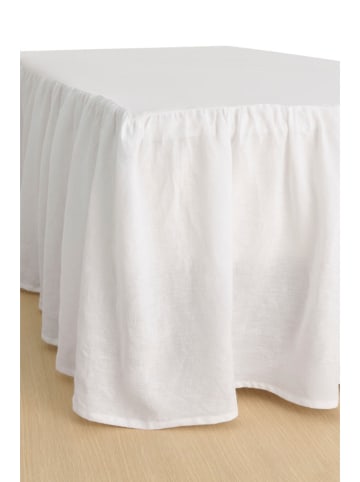 Ellos Home Leinen-Bettvolant "Candice" in Weiß