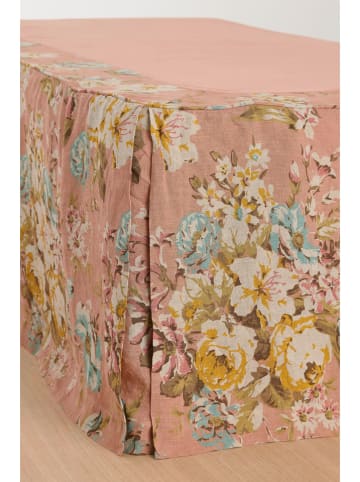 Ellos Home Leinen-Bettvolant "Candice" in Rosa