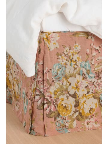 Ellos Home Leinen-Bettvolant "Candice" in Rosa