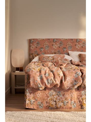 Ellos Home Leinen-Bettvolant "Candice" in Rosa