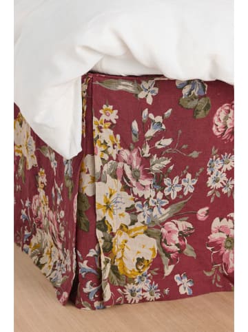 Ellos Home Linnen bedrok "Candice" rood