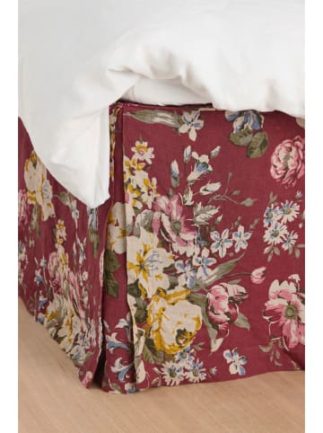 Ellos Home Linnen bedrok "Candice" rood