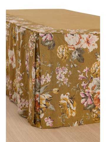 Ellos Home Leinen-Bettvolant "Candice" in Khaki