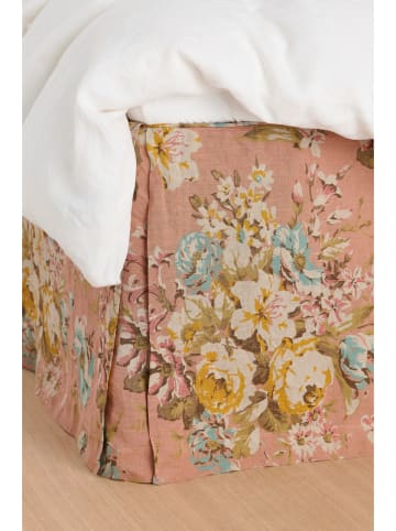 Ellos Home Leinen-Bettvolant "Candice" in Rosa