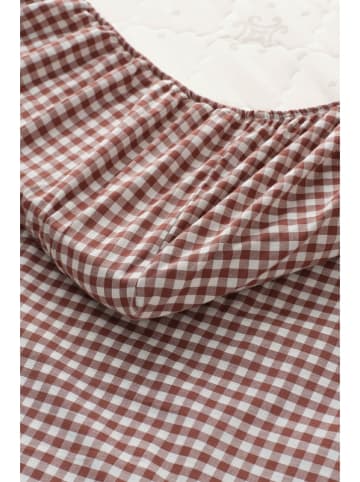 Ellos Home Prześcieradło "Sonneli" w kolorze czerwonym na gumce