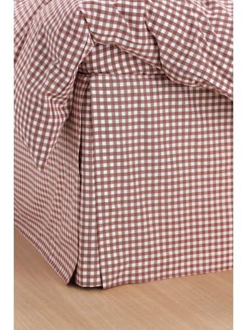 Ellos Home Falbana "Sonneli" w kolorze czerwonym na łóżko