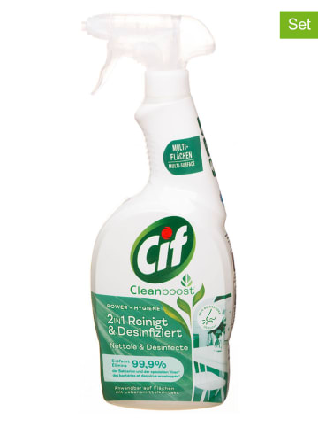 Cif 12er-Set: Multireiniger-Spray "Hygiene 2 in1" - 12x 750 ml