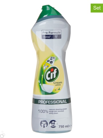 Cif 8er-Set: Scheuermilch "Professional Cream Lemon", je 750 ml