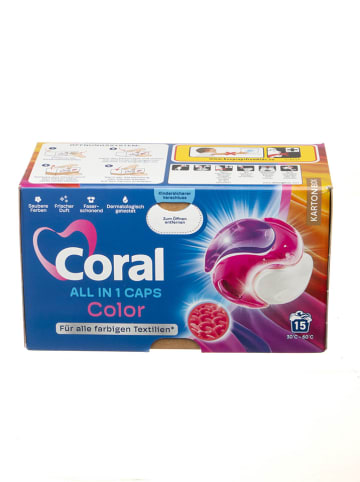 Coral Waschmitteltabs "Color All in1 Caps", 259,5g