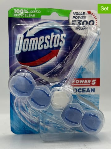 Domestos 9er-Set: WC-Steine "Power 5 Ocean", 55 g