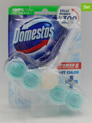 Domestos 9er-Set: WC-Steine "Power5 mit Chlor", je 55 g