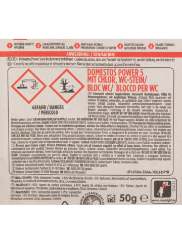 Domestos 9er-Set: WC-Steine ''Hygiene mit Chlor'', 9x 50 g