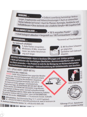Dr. Beckmann 6er-Set: Grill- & Backofenreiniger ''Power Gel'', je 375 ml