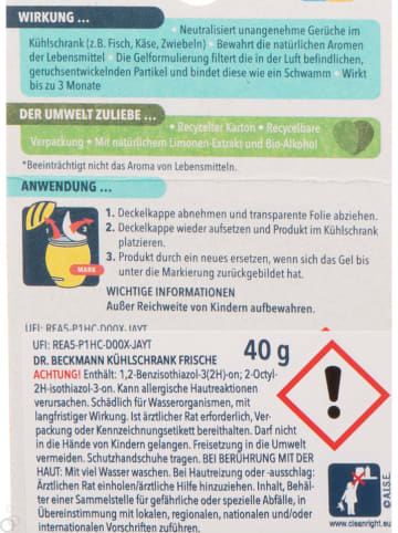 Dr. Beckmann 6er-Set: Kühlschrank-Geruchsneutralisierer ''Mister Magic'', je 40 g