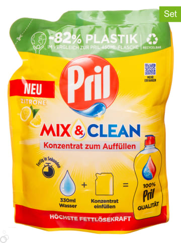 Pril 9er-Set: Handspülmittel-Konzentrat ''Mix & Clean'', je 120 ml