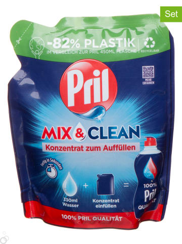 Pril 9er-Set: Handspülmittel-Konzentrat ''Mix & Clean'', je 120 ml