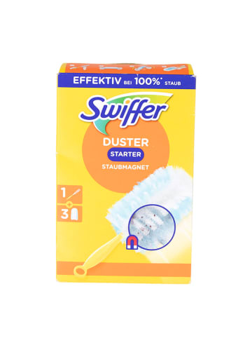 Swiffer 5er-Set: 4tlg. Set: Staubwedel-Handgriff und 3 Staubfangtücher