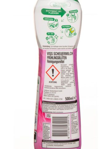Viss 8er-Set: Scheuermilch "Frühlingsblüten", je 500 ml