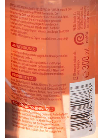 SAGROTAN 5er-Set: Handseifen "Belebend & Floral", je 300 ml