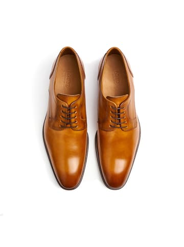 LLOYD Leder-Schnürschuhe "Pados" in Hellbraun