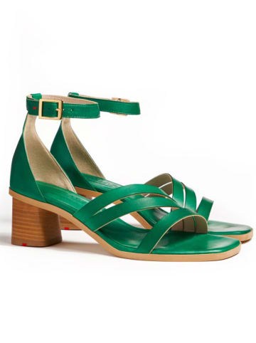 LLOYD Leren haksandalen groen