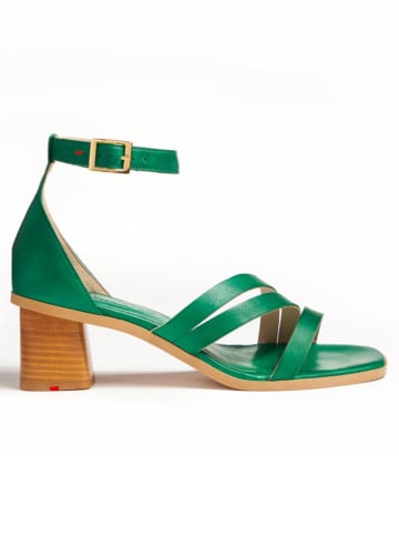 LLOYD Skórzane sandały w kolorze zielonym