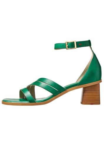 LLOYD Leren haksandalen groen