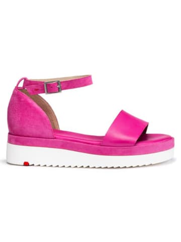 LLOYD Leder-Keilsandalen in Pink