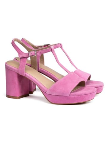 LLOYD Leder-Sandaletten in Pink