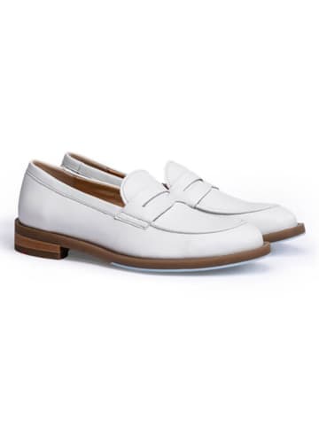 LLOYD Leder-Mokassins in Creme