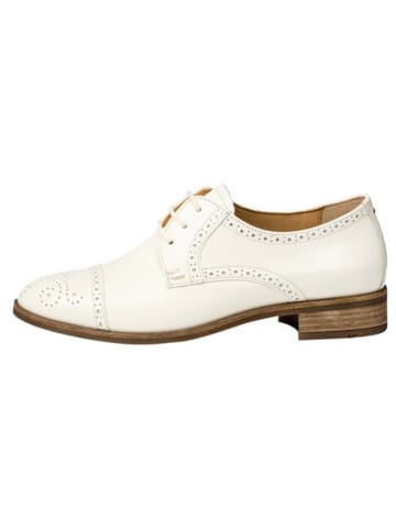 LLOYD Leren veterschoenen crème