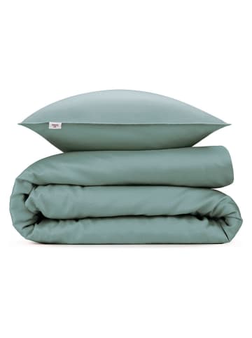 Zo!Home Satijnen beddengoedset "Satinado" turquoise