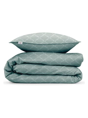 Zo!Home Komplet pościeli satynowej "Linea di Satinado" w kolorze turkusowym