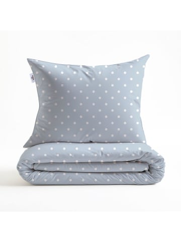 Zo!Home Bettwäsche-Set "Punta di Cotone" in Hellblau/ Weiß