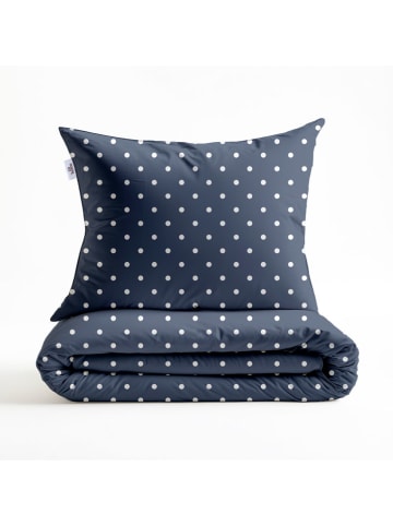 Zo!Home Beddengoedset "Punta di Cotone" donkerblauw/wit