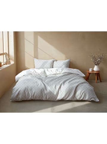 Zo!Home Komplet pościeli "Punta di Cotone" w kolorze szaro-białym