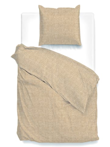 Zo!Home Komplet pościeli "Lino" w kolorze jasnobrązowym