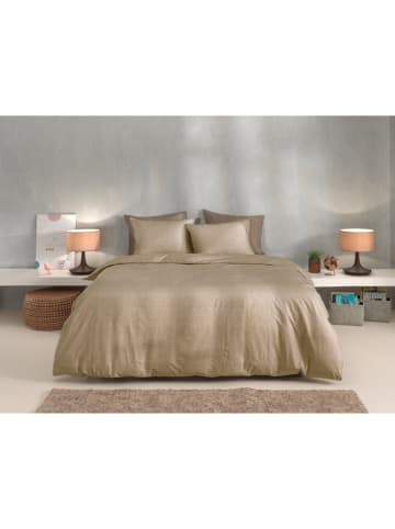 Zo!Home Bettwäsche-Set "Lino" in Hellbraun