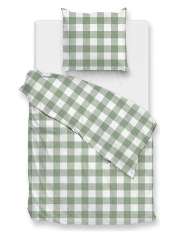 Zo!Home Komplet pościeli "Quattro di Lino" w kolorze zielonym
