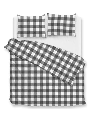 Zo!Home Beddengoedset "Quattro di Lino" wit/zwart