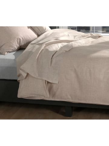 Zo!Home Prześcieradło "Lino" w kolorze beżowym