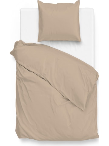 Zo!Home Komplet pościeli "Satinado" w kolorze beżowym z mako-satyny