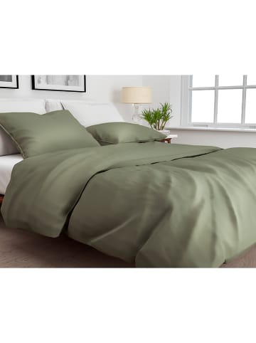 Zo!Home Komplet pościeli "Satinado" w kolorze zielonym z mako-satyny