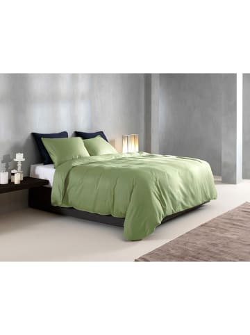Zo!Home Mako-Satin-Bettwäsche-Set "Satinado" in Grün
