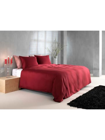 Zo!Home Mako-Satin-Bettwäsche-Set in Rot